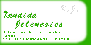 kandida jelencsics business card